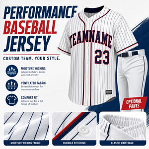 Seragam Bisbol Kustom Jumlah Besar Grosir Pabrik Jersey Tim dengan Nama dan Nomor Pemain - Product Image 2