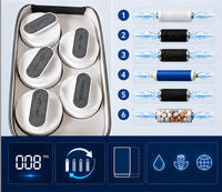 Sistema de Ósmosis Inversa (RO) Doméstico Eléctrico sin Tanque de 600 GPD con Control Digital |   Trazabilidad de Control de Calidad |   Monitor de Eficiencia Inteligente |   Preparado para IoT