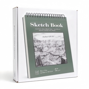 Carnet <span class=keywords><strong>de</strong></span> croquis à spirale pour artistes, 9x12 pouces, 100 feuilles, <span class=keywords><strong>papier</strong></span> à <span class=keywords><strong>dessin</strong></span> épais sans acide pour la création <span class=keywords><strong>de</strong></span> croquis à sec - Product Image 6