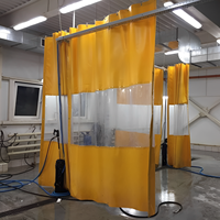 Puertas Enrollables Automáticas de Alta Velocidad, Puerta Rápida Industrial, Puerta Enrollable de PVC Resistente, Puerta con Cierre Automático Autorreparable para Taller