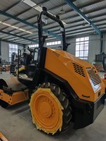 Rouleau vibratoire monocylindre de 3,6 tonnes RWYL91 avec tambour à picots et lame de bulldozer en option