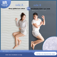 Matelas portable 4D anti-acariens, anti-escarres, hypoallergénique, en polymère POE lavable, taille Queen, pour hôtel, chambre, appartement