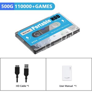 Kinhand 500G Xách Tay Bên Ngoài HDD Cắm Và Chơi Retro Ổ Đĩa Chơi Game Giả Lập Arcade Hệ Thống Lưu Trữ Trò Chơi Đĩa - Product Image 3