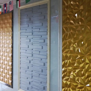 Panel/Adhesivo de Pared 3D de PVC Impermeable con Forma de Diamante para Decoración de Paredes Modernas en Sala de Estar y Dormitorio, Otros Paneles - Product Image 4