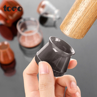 Protège-pieds de chaise en silicone Toco avec patin en feutre, ronds, extensibles, antidérapants, imperméables, pour meubles et tables