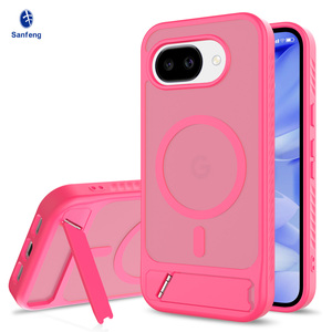 Funda para <span class=keywords><strong>Teléfono</strong></span> Móvil <span class=keywords><strong>Google</strong></span> Pixel 10A con Soporte Magnético, Carcasa Antigolpes de TPU+PC para <span class=keywords><strong>Google</strong></span> Pixel 8a 9a 10 Pro Xl - Product Image 1