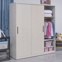 Armoire de rangement en métal de couleur Pure, meubles bon marché, placard en métal, 2 portes coulissantes, chambre à coucher, vêtements en acier, casier de rangement, armoire