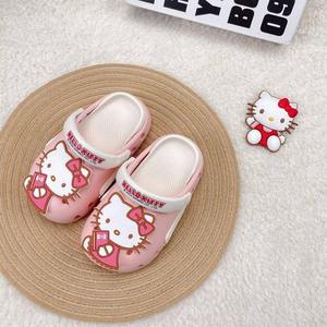 Zuecos Genuinos <span class=keywords><strong>para</strong></span> Niños al por Mayor - Sandalias de Verano <span class=keywords><strong>para</strong></span> Niña con Suela Blanda, Pantuflas de Playa de EVA de Hello Kitty/Kuromi/Cinnamoroll - Product Image 5