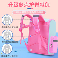 Mochila Escolar Linda para Niñas y Niños de Jardín de Infancia y 1.º a 6.º Grado con Dibujos Animados de Animales, Protección de Columna y Reducción de Carga