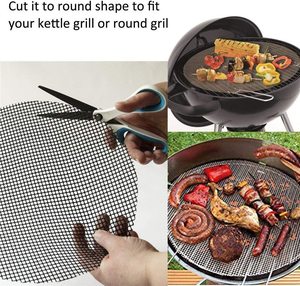 Reversible Rotisserie BBQ <b>Grill</b> <b>Mesh</b> Sheet Non-Stick PTFE Outdoor Barbecue Cooking Mats Reusable - Product Image 2