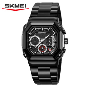 Design Your Own Logo Luxury <b>Watch</b> 3ATM Waterpoof Montre Homme OEM Customized Brand Chronograph Square Dial Quartz <b>Watches</b> - Product Image 2