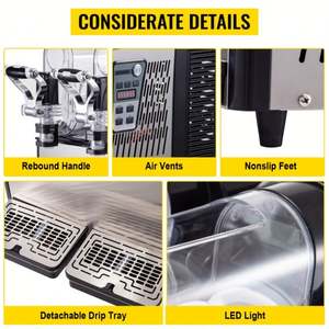 Máquina de aguanieve comercial de acero inoxidable 3L de un solo tanque 290W Bebida de nuevo estilo - Product Image 6