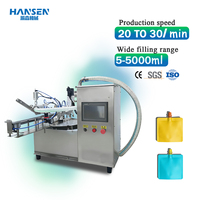Machine de Remplissage Liquide Automatique Monotête pour Sachets Doypack, Jus, Sauces, Boissons Chaudes – Idéale pour Petites Entreprises