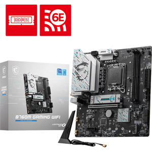 Carte mère de bureau MSI B760M GAMING WIFI DDR5, version officielle, chipset Intel, disque dur SATA intégré pour overclocking 14600K - Product Image 2