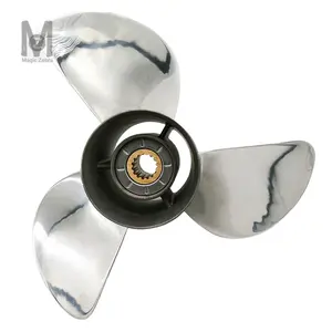 Hochwertiger Edelstahl boot Außenborder Propeller 50-130 PS für Yamaha Motor Silber RH LH Propeller