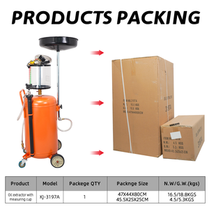 Machine de <span class=keywords><strong>vidange</strong></span> d'<span class=keywords><strong>huile</strong></span> hydraulique KARJOYS pour voitures, réservoir de récupération d'<span class=keywords><strong>huile</strong></span> usagée 80L, <span class=keywords><strong>pompe</strong></span> sous pression, extracteur à vide, garantie 13 mois - Product Image 6