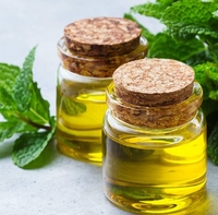 Saveur d'huile de menthe poivrée pure 100% extrait naturel distillé à la vapeur pour les boissons alimentaires et les soins bucco-dentaires