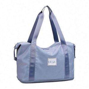 Sac de sport pliable imperméable personnalisé, sac de voyage à bandoulière, sac de sport de plein air, sac de voyage en nylon - Product Image 1