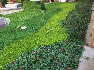 الغابة نمط مخصص العمودي النباتات جدار الاصطناعي نبات معلق علي الحائط الأخضر العشب جدار للمنزل الديكور - Product Image 3