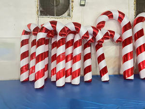 Đảng tổ chức sự kiện lớn <span class=keywords><strong>Inflatable</strong></span> Kẹo gậy cho Giáng sinh trang trí kín đi bộ thanh - Product Image 6