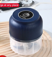 Hachoir à légumes électrique mini portable en acier inoxydable, durable, réutilisable, compatible lave-vaisselle