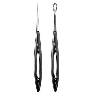 2PCS Silver <b>Blackhead</b> Remover <b>Tool</b> Acne Needle Face <b>Extractor</b> Nose Clearing Skin Care <b>Tool</b> - Product Image 1