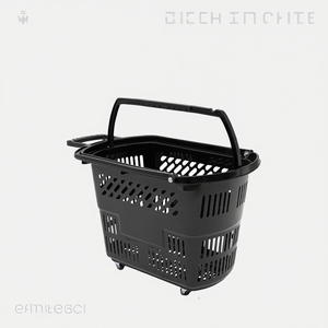 Carrito de Compras Multifuncional Económico de Plástico para Supermercado, con Asa Simple/Doble - Product Image 2