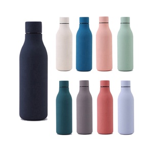 Botella de agua aislada de acero inoxidable de 550ml, termo, superficie pintada de goma, termo, taza de café, botella de Cola, nombre del producto - Product Image 5