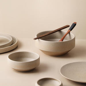 Assiette de service en céramique, vaisselle pour dîner, dessert, salade, purée, plats principaux, plateau de service, bol à soupe, vaisselle de restaurant, ensemble de vaisselle - Product Image 4