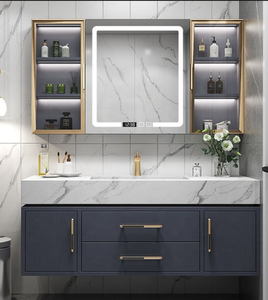 <span class=keywords><strong>Mobile</strong></span> <span class=keywords><strong>Bagno</strong></span> Moderno Rosa per Hotel <span class=keywords><strong>con</strong></span> Lavabo in Ceramica Integrato, Design Facile <span class=keywords><strong>da</strong></span> Pulire - Product Image 4
