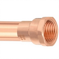 Adaptateur femelle en cuivre C X FNPT de 1/2 pouce |   Raccords de plomberie haute pression à soudure à froid X FNPT Connection-12-fip