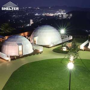Tienda de campaña de lujo para exteriores de 26 pies Polydome <span class=keywords><strong>Gampling</strong></span> Luxury Geodesique Geodome Desert Resort Globe Geo Dome Hotel Sphere Tent - Product Image 6