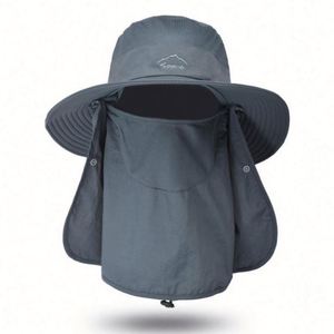 Outdoor Sun-protected Fisherman Hat Uv-<b>proof</b> Quick-drying Foldable Waterproof Fisherman Bucket Hat With String - Product Image 5