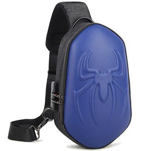 Serrure de mot de passe étanche pour femmes Spider Man sac de messager à bandoulière Port de Charge USB sac à bandoulière multicolore à bandoulière - Product Image 3