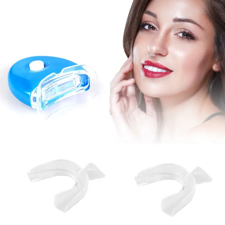 Răng Làm Trắng LED Laser Light Mouth Tray Nụ Cười Nha Khoa Gel