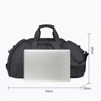 Sac de sport et de voyage imperméable personnalisé avec logo, compartiment à chaussures, pour yoga, fitness, entraînement, gym, et activités de plein air