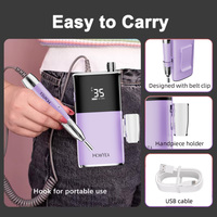 HOWYEA HY-1017 Hoge Snelheid USB Oplaadbare Nagelboormachine - Draagbare Professionele Nagelkunsttool in Pen-vormig Ontwerp US
