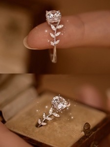 Bague en diamant pour femme, bijoux de mode, bague personnalisée, série de mariage, argent sterling S925, zircone, vente en gros OEM - Product Image 5