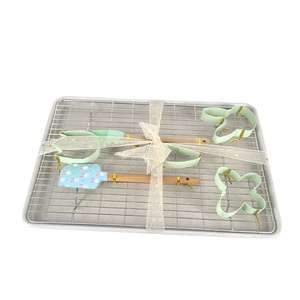 Set da <span class=keywords><strong>Forno</strong></span> 8 Pezzi in Acciaio al Carbonio Antiaderente Ecologico, <span class=keywords><strong>con</strong></span> <span class=keywords><strong>Griglia</strong></span> <span class=keywords><strong>per</strong></span> Raffreddare Biscotti, Molto Popolare - Product Image 1