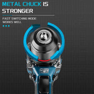 Perceuse électrique sans fil 16,8 V, moteur à balais lithium-ion, mandrin sans clé, outil de perçage domestique pour le bricolage du bois et du plastique - Product Image 2