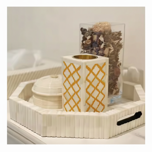 Boîtes à brûleur Bakhoor durables en nacre et incrustation d'os Mabkhara Boîte à brûleur Bakhoor directe d'usine Cadeau de qualité supérieure - Product Image 1