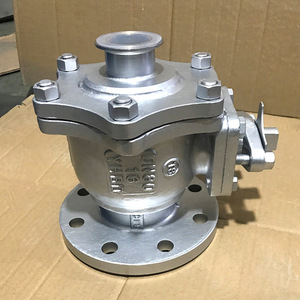 Vanne à boisseau sphérique doublée de fluoropolymère, 2 pouces, à brides, résistante aux acides et aux alcalis, pour gaz corrosifs, type interrupteur, pression de fonctionnement 700 Psi - Product Image 2