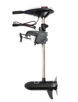 Motor Eléctrico para Bote Hangkai de 12V, 45lbs, 55lbs, 65lbs de Empuje, Motor Fuera de Borda Eléctrico para Pesca, Kayak Inflable