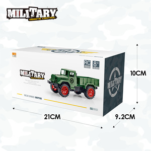 Camion militaire télécommandé à l'échelle 1:24, voiture RC à moteur haute vitesse pour enfants de 8 ans et plus - Product Image 4