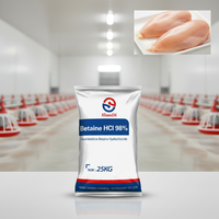 Additif alimentaire Bétaïne HCl pour volailles, porcs, crevettes, aquaculture – Promoteur de croissance et d'efficacité alimentaire