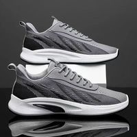 Chaussures de course pour hommes Hongyan en maille respirante, tendance, polyvalentes, à semelle épaisse antidérapante