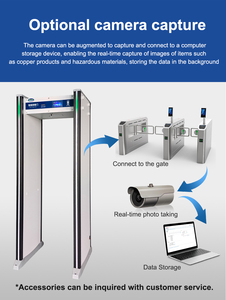 Bakır hedeflenen tarama JH-5ET duyarlılık-bakır bakır anti-hırsızlık <span class=keywords><strong>Metal</strong></span> dedektörü kapısı için ayarlanabilir - Product Image 4