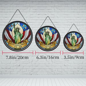 Colgante de Vitral con Diseño de la Estatua de la Libertad, 250 Años de América 1776-2026 - Product Image 6