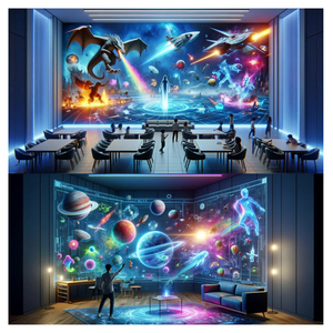 Đầy Đủ 360 Độ Immersive Không Gian Đường Hầm Tương Tác Chiếu <span class=keywords><strong>3D</strong></span> Immersive Phòng - Product Image 6