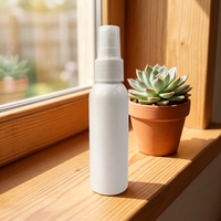 Bouteilles de pulvérisation en plastique vides portables de 60 ml avec buses à brume fine, bouteilles de stockage de liquides cosmétiques de voyage réutilisables blanches